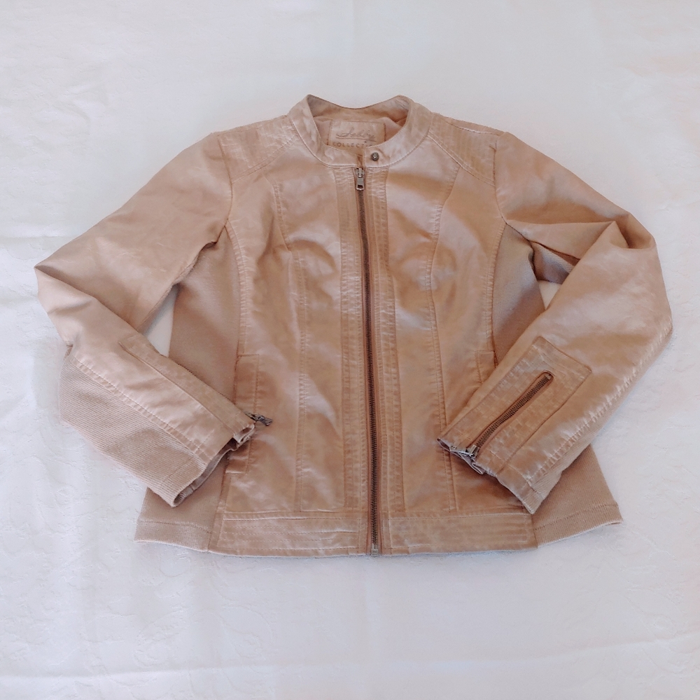Selbys Collections Zippered Faux Leather Jacket